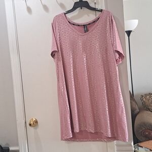 Bebe Pink Sleep Shrit with Silver Logo